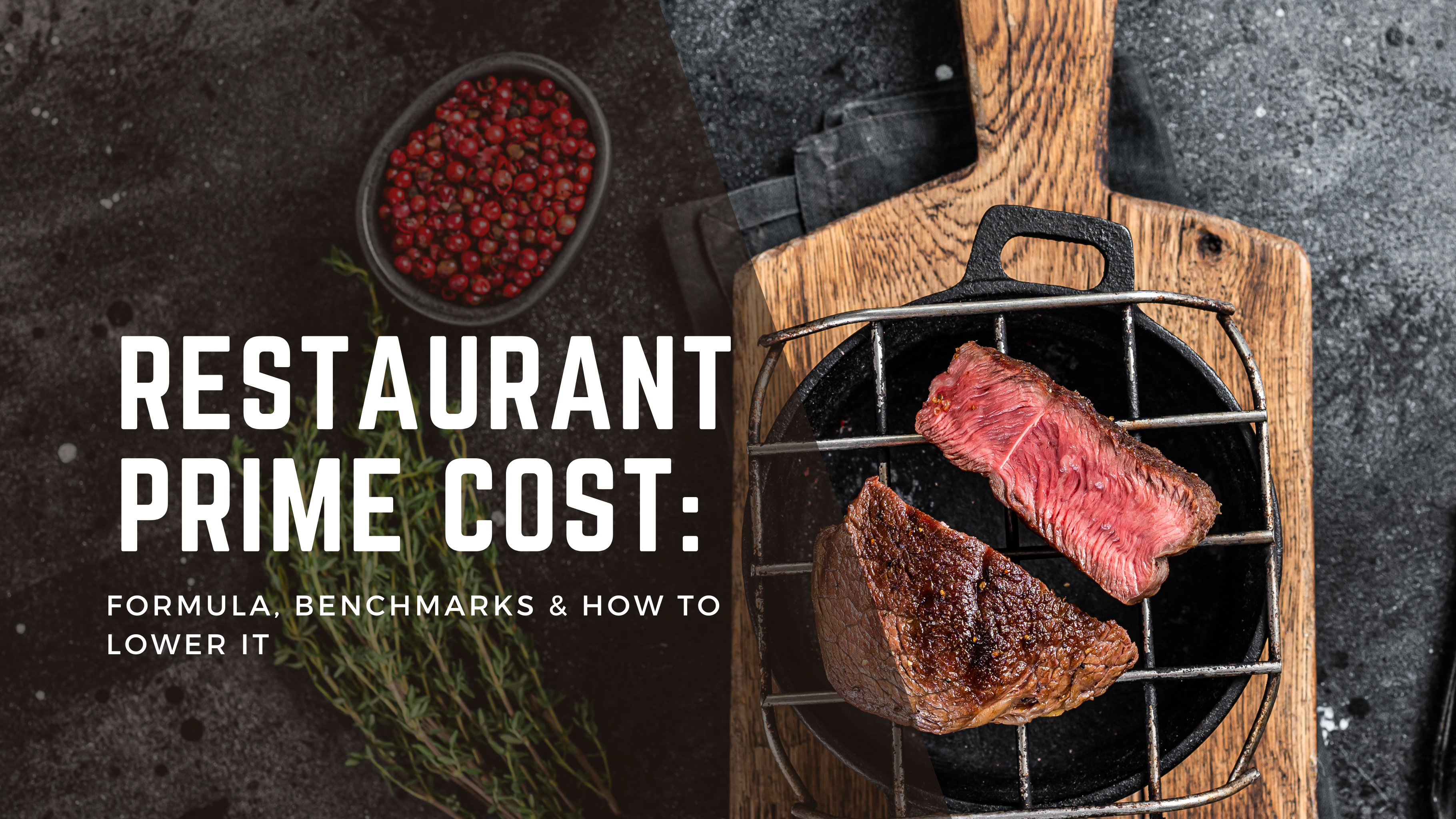Restaurant prime cost dashboard showing food and labor costs